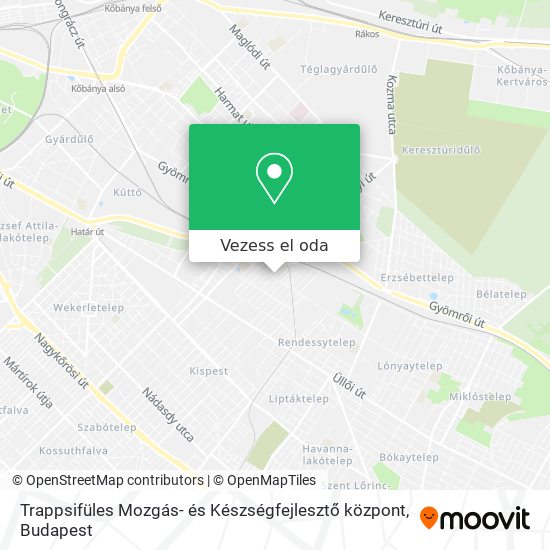 Trappsifüles Mozgás- és Készségfejlesztő központ térkép
