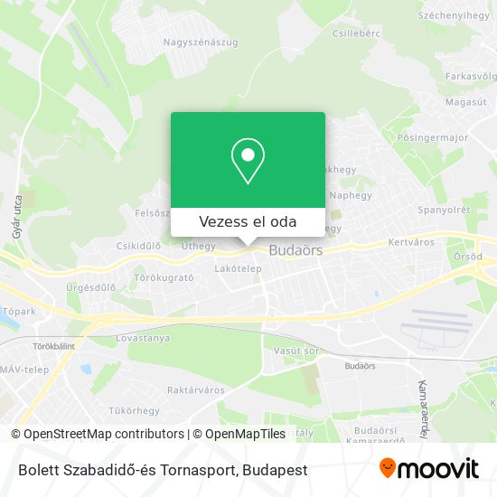 Bolett Szabadidő-és Tornasport térkép