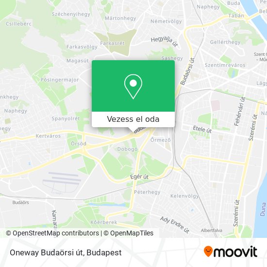 Oneway Budaörsi út térkép