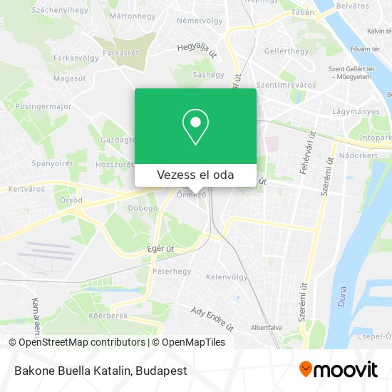 Bakone Buella Katalin térkép