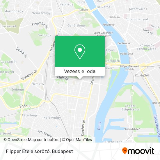 Flipper Etele söröző térkép