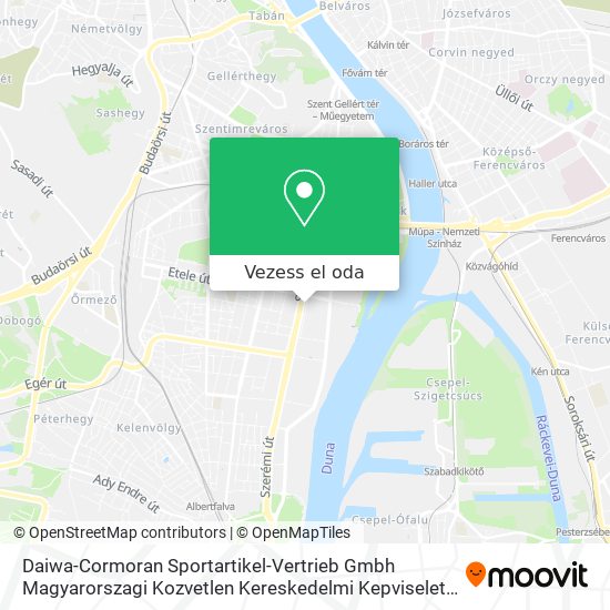 Daiwa-Cormoran Sportartikel-Vertrieb Gmbh Magyarorszagi Kozvetlen Kereskedelmi Kepviselete térkép