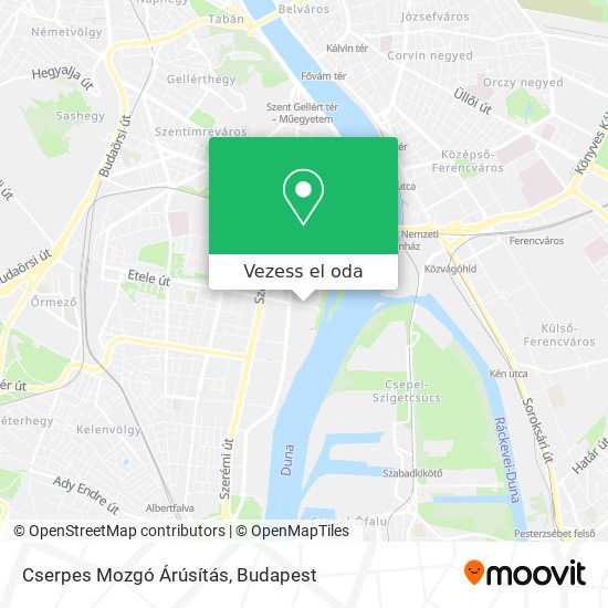 Cserpes Mozgó Árúsítás térkép