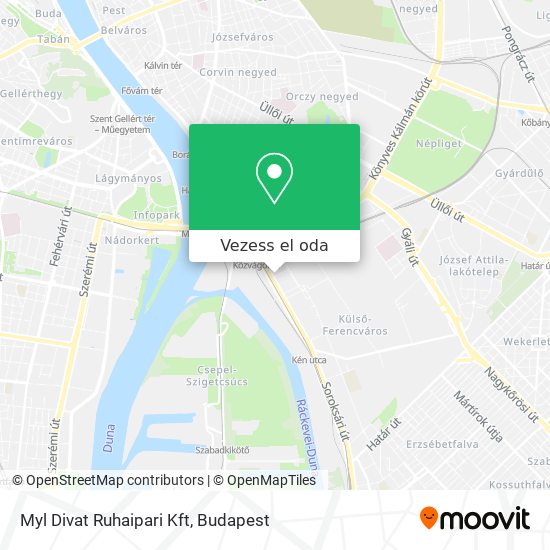 Myl Divat Ruhaipari Kft térkép