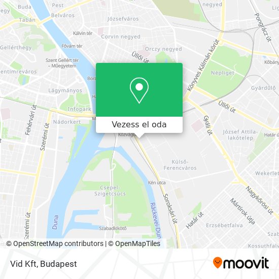 Vid Kft térkép
