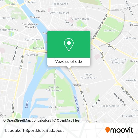 Labdakert Sportklub térkép