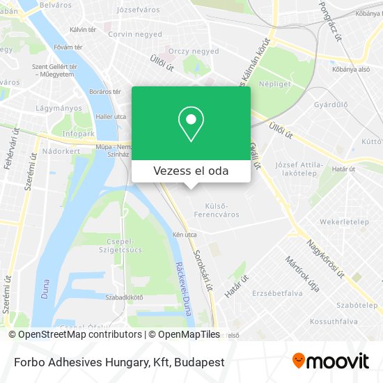 Forbo Adhesives Hungary, Kft térkép