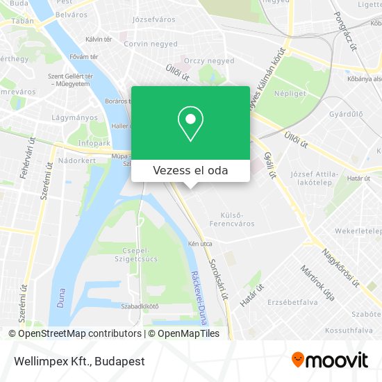 Wellimpex Kft. térkép