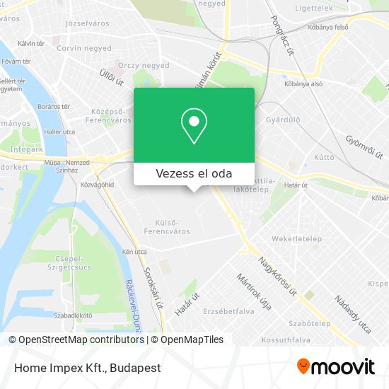 Home Impex Kft. térkép