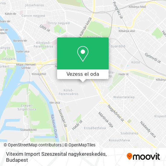 Vitexim Import Szeszesital nagykereskedés térkép
