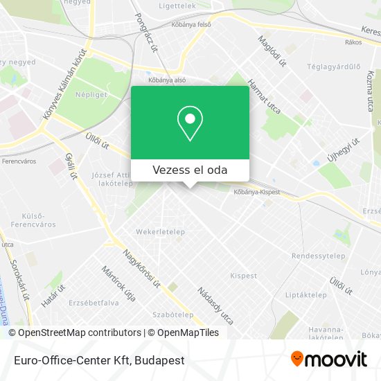 Euro-Office-Center Kft térkép