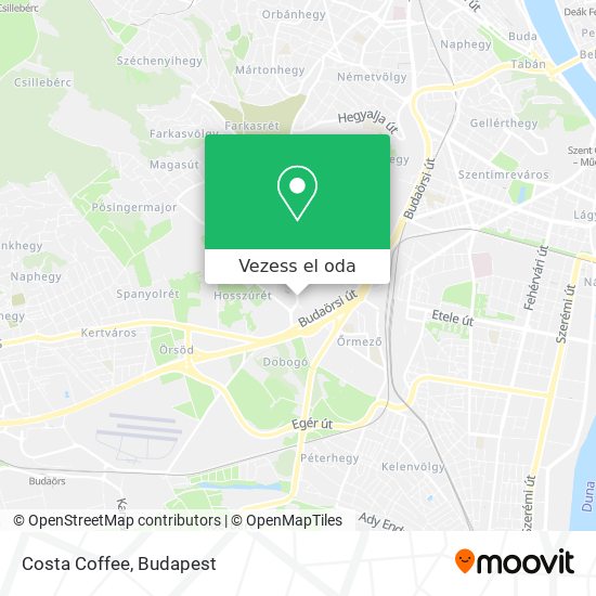 Costa Coffee térkép