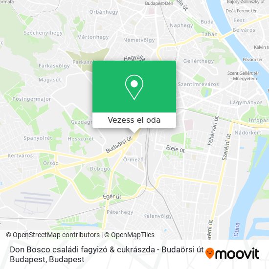 Don Bosco családi fagyizó & cukrászda - Budaörsi út Budapest térkép