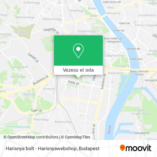 Harisnya bolt - Harisnyawebshop térkép