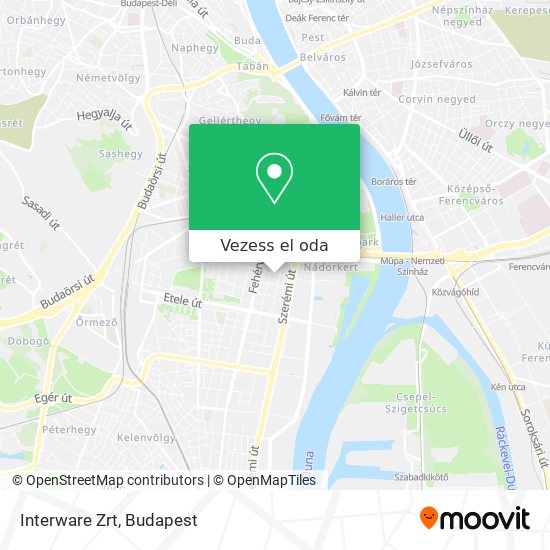 Interware Zrt térkép