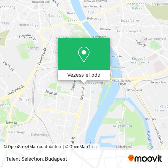 Talent Selection térkép
