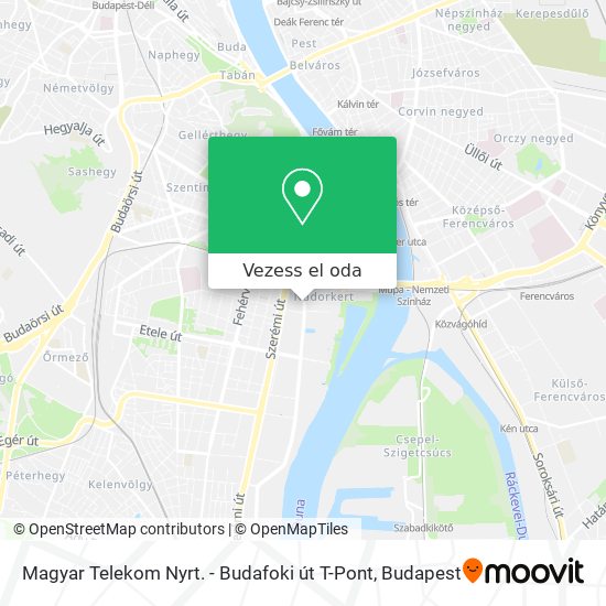 Magyar Telekom Nyrt. - Budafoki út T-Pont térkép