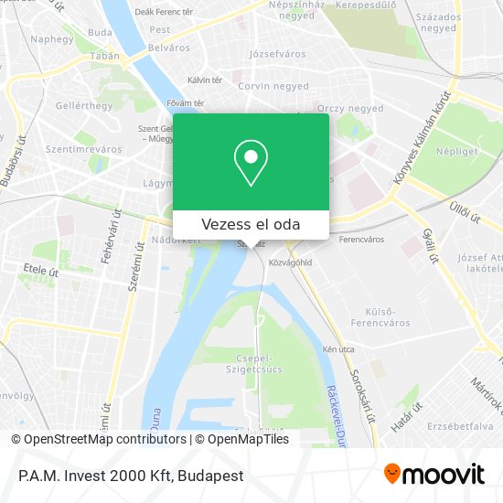 P.A.M. Invest 2000 Kft térkép