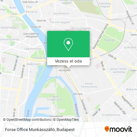 Forse Office Munkásszálló térkép