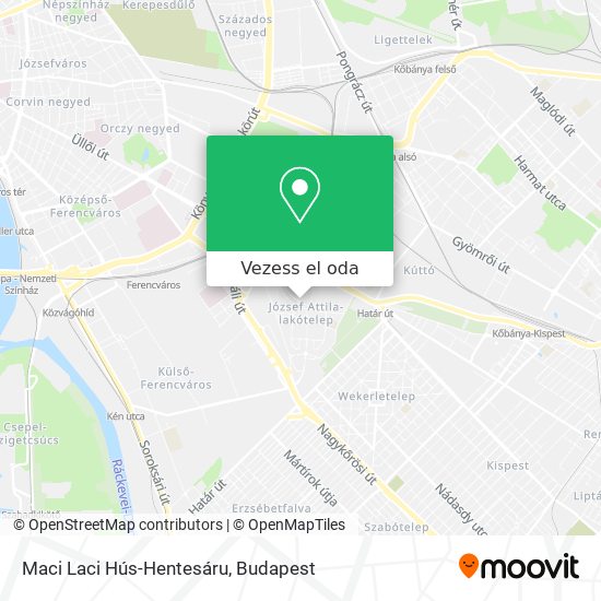 Maci Laci Hús-Hentesáru térkép