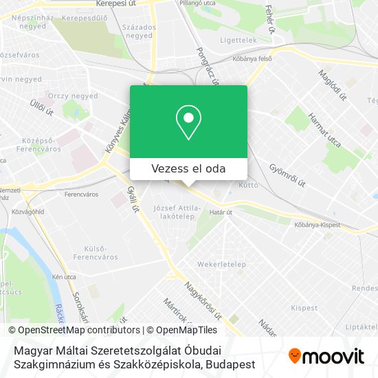 Magyar Máltai Szeretetszolgálat Óbudai Szakgimnázium és Szakközépiskola térkép