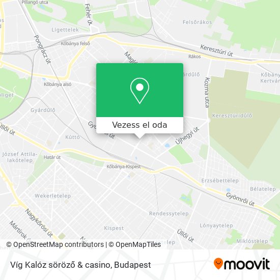 Víg Kalóz söröző & casino térkép