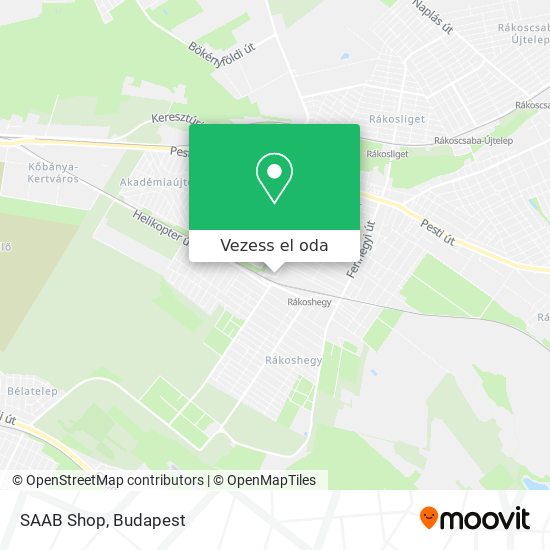 SAAB Shop térkép