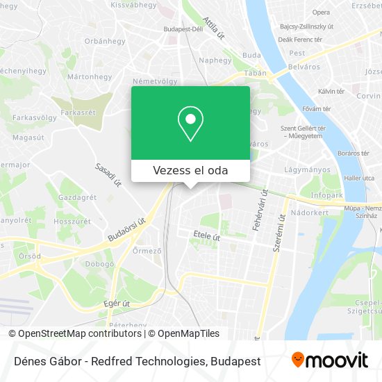 Dénes Gábor - Redfred Technologies térkép