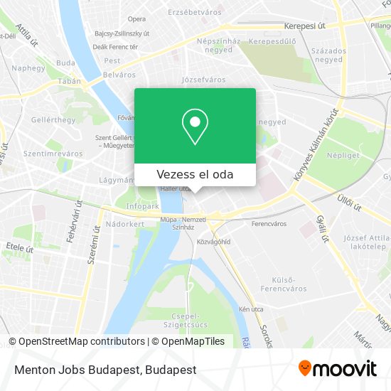 Menton Jobs Budapest térkép