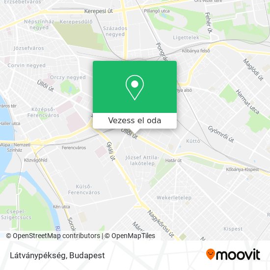 Látványpékség térkép