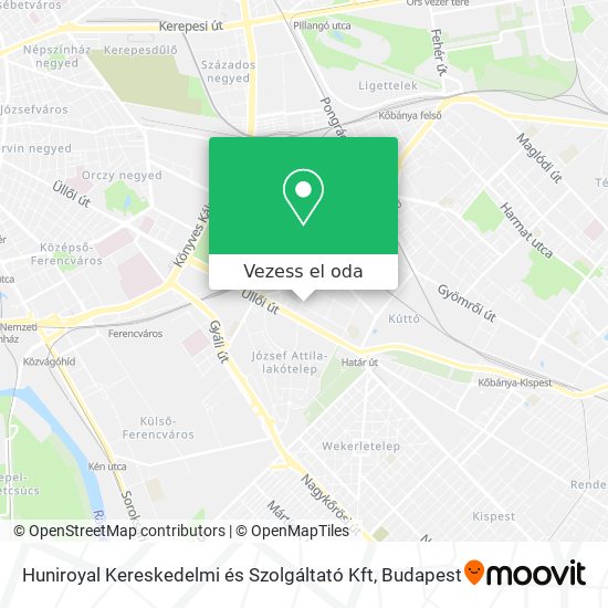Huniroyal Kereskedelmi és Szolgáltató Kft térkép