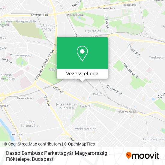 Dasso Bambusz Parkettagyár Magyarországi Fióktelepe térkép