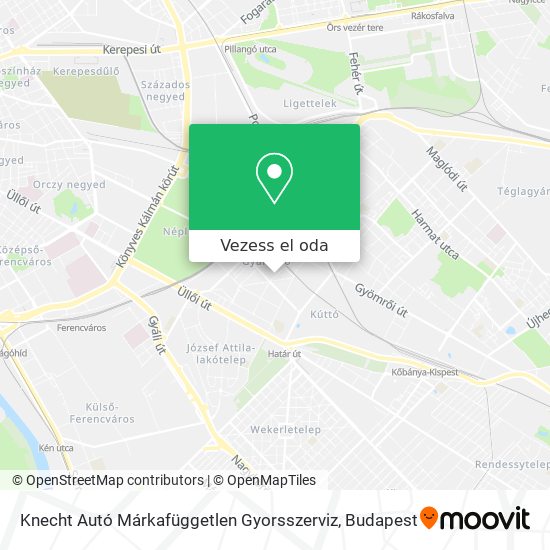 Knecht Autó Márkafüggetlen Gyorsszerviz térkép