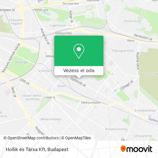 Hollik és Társa Kft térkép