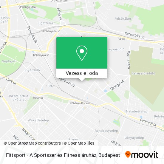 Fittsport - A Sportszer és Fitness áruház térkép