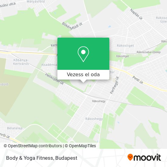 Body & Yoga Fitness térkép