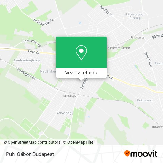 Puhl Gábor térkép