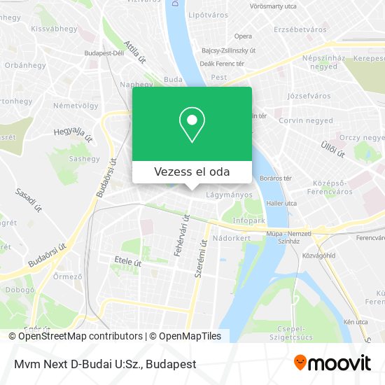 Mvm Next D-Budai U:Sz. térkép