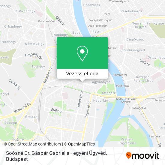 Soósné Dr. Gáspár Gabriella - egyéni Ügyvéd térkép