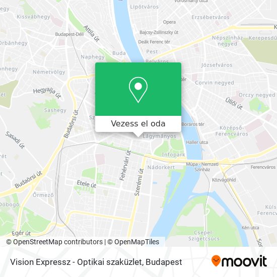 Vision Expressz - Optikai szaküzlet térkép