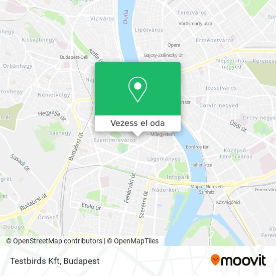 Testbirds Kft térkép