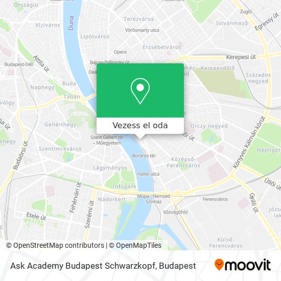 Ask Academy Budapest Schwarzkopf térkép