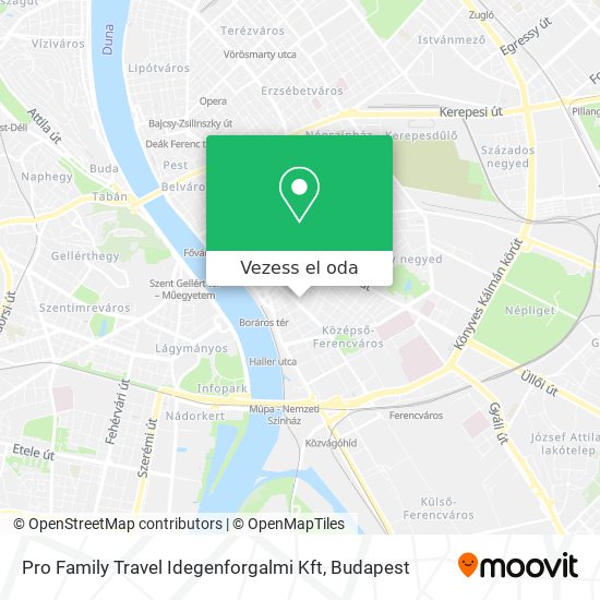 Pro Family Travel Idegenforgalmi Kft térkép
