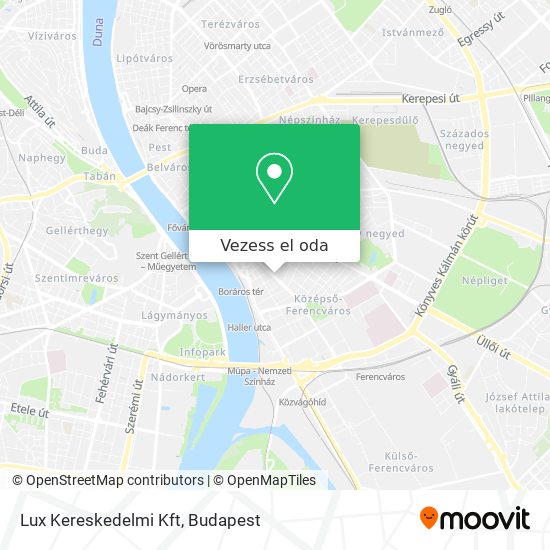 Lux Kereskedelmi Kft térkép