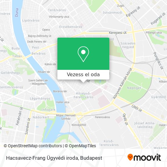 Hacsavecz-Frang Ügyvédi iroda térkép