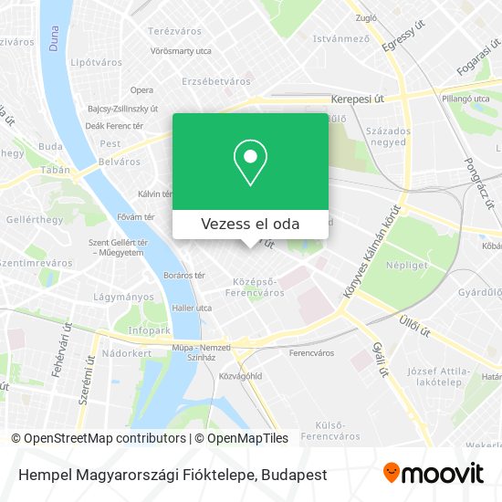 Hempel Magyarországi Fióktelepe térkép