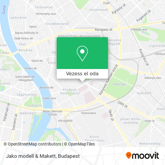 Jako modell & Makett térkép
