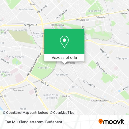 Tan Mu Xiang étterem térkép