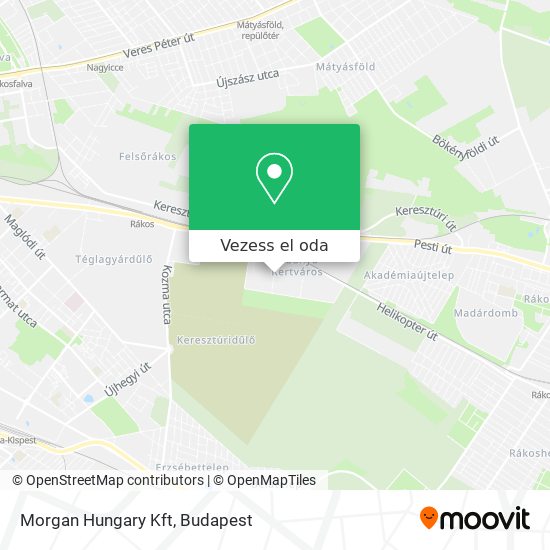 Morgan Hungary Kft térkép