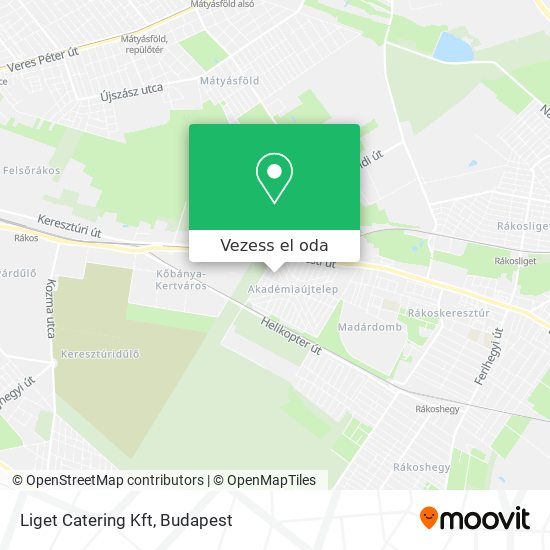 Liget Catering Kft térkép